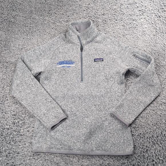Patagonia Jackets & Blazers - Patagonia Jacket Women Medium Gray 1/4 Zip Embroidered Gorpcore Fleece Casual